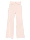 Chloé Logo-patch Jeans In Pink