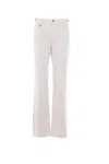 Chloé Woman White Trousers In Beige