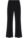 Chloé Pantalon Évasé En Laine Stretch Femme Noir Taille 34 95% Laine Vierge, 5% Élasthanne In Black
