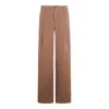 Chloé Trousers Mustard Brown In Burgundy
