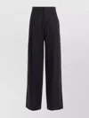Chloé Women Linen Pants With Front Pleats