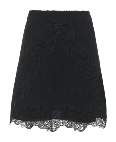 Chloé Trumpet Mini Skirt In Black