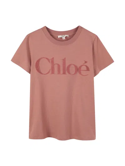 Chloé T-shirt In Orange