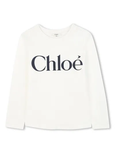 Chloé T-shirt With Logo In Animal Print