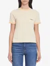 Chloé T-shirt With Logo In Yellow