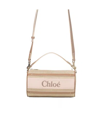 Chloé Tubular Shoulder Bag In Nude