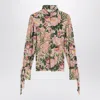 Chloé Turtleneck Jersey Wool Sweater With Floral Print