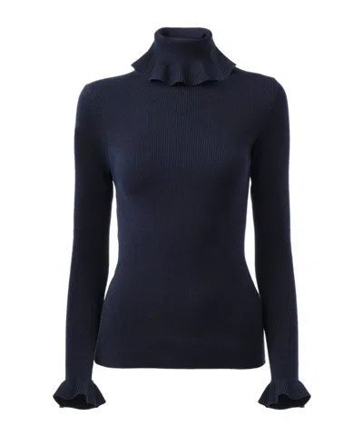 Chloé Turtleneck Sweater In Blue