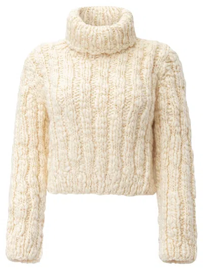 Chloé Turtleneck Sweater In Beige