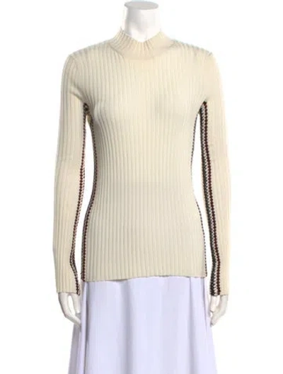 Pre-owned Chloé Turtleneck Sweater In Neutral