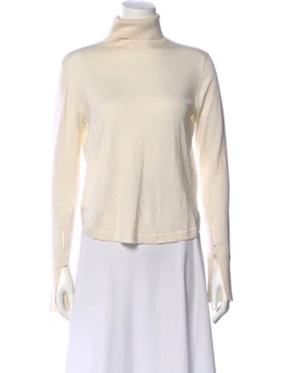 Pre-owned Chloé Turtleneck Sweater In Neutral
