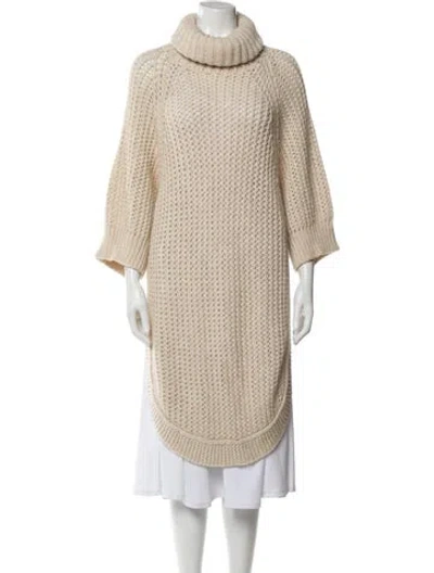 Pre-owned Chloé Turtleneck Sweater In Neutral