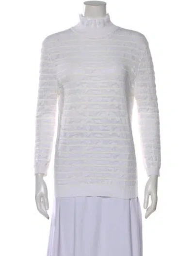 Pre-owned Chloé Turtleneck Sweater In Neutral