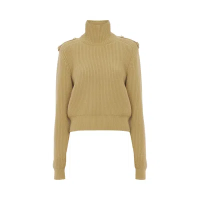 Pre-owned Chloé Turtleneck Sweater 'smoky Beige' | Tan | Women's Size S