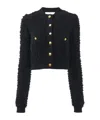 Chloé Button-front Cropped Cardigan In Black