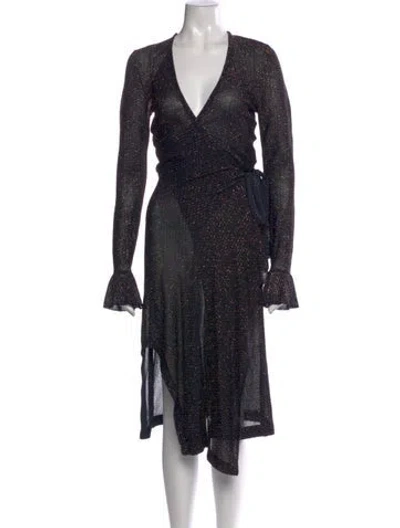 Pre-owned Chloé Tweed Pattern Midi Length Dress