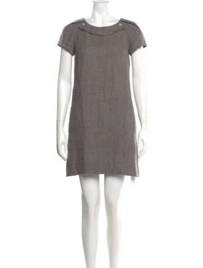 Pre-owned Chloé Tweed Pattern Mini Dress In Multi