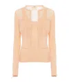 Chloé Twin Set In Cotton Knit In Multi