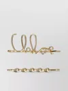 Chloé Set Of 2 Hair Clips "iconic"
