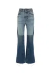 Chloé Patchwork Cotton Denim Jeans