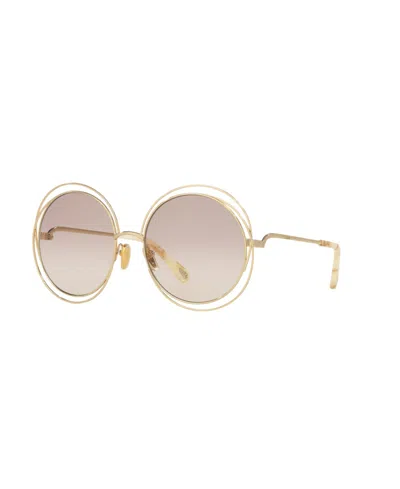 Chloé Unisex Large Sunglasses, Ch0045s 6n000346 In Orange