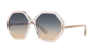 Chloé Ch0008s Acetate Geometric-frame Sunglasses In Green Gradient