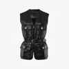 Chloé Belted Waist Vest Jacket In Black