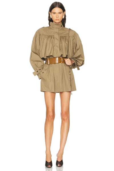 Chloé Utility Trench Coat In Neutral