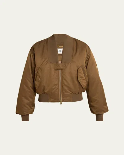 Chloé V-neck Bomber Jacket