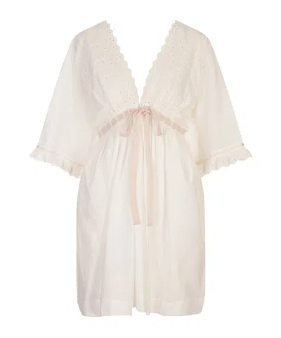 Chloé V-neck Dress In Gold