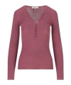 Chloé Chloe Ribbed-knit Wool Top In Pink