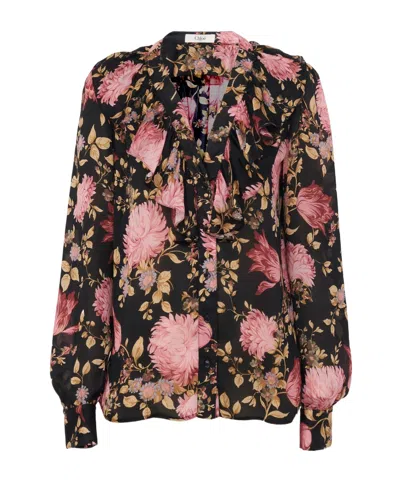 CHLOÉ CHLOÉ V-NECK RUFFLED BLOUSE