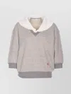 Chloé Cotton-blend French Terry Sweatshirt In Gray