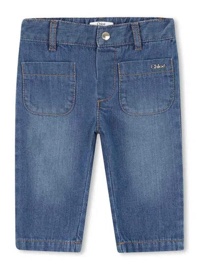 Chloé Jeans With Application In Blue
