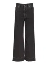 Chloé Straight Leg Five-pocket Trousers With Belt Loops In Black