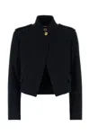 Chloé Short Jacket Epaulettes In Iconicnavy