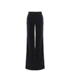 Chloé Belt Loop Wool Bell Bottoms In Black