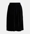 Chloé Velvet Bermuda Shorts In Black