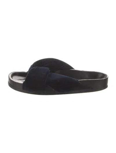 Pre-owned Chloé Velvet Slides In Multi