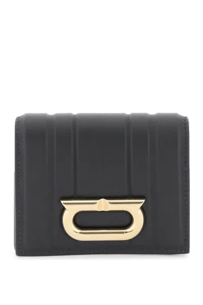 Chloé Vertical Matelassé Calfskin Bi-fold Wallet For Women In Black