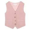 Chloé Waistcoat Buttoned Jacket In Pink