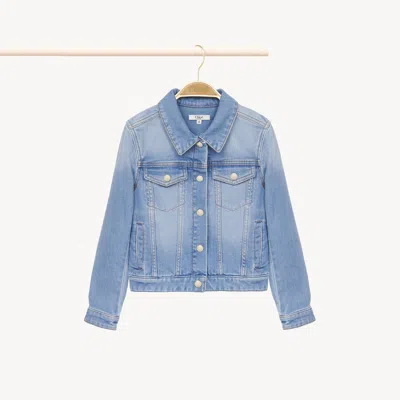 Chloé Cotton Blend Denim Jacket In Light Blue