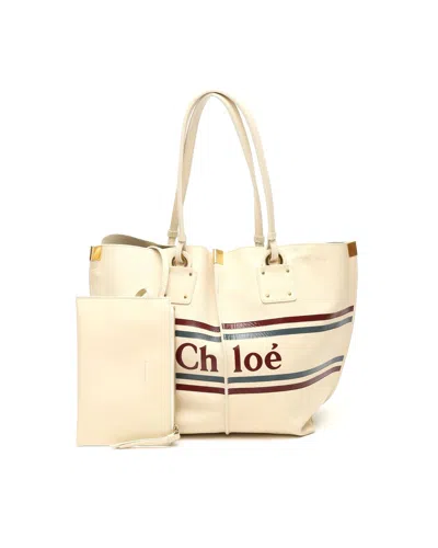 Chloé Vick Tote Bag In Brown