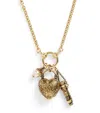 Chloé Chateau Treasures Heart Pendant Necklace In Gold