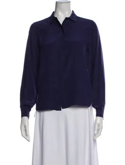 Pre-owned Chloé Vintage 1970's Blouse In Purple