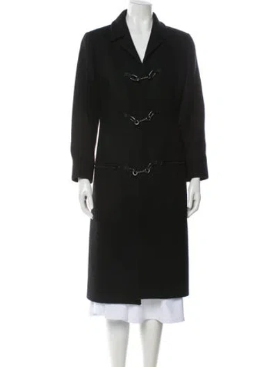 Pre-owned Chloé Vintage 1996 Peacoat In Black