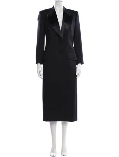 Pre-owned Chloé Vintage 1998 Trench Coat In Black