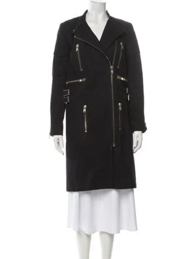 Pre-owned Chloé Vintage 2002 Trench Coat In Blue