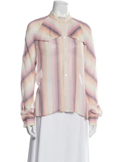 Pre-owned Chloé Vintage 2004 Blouse In Pink/purple