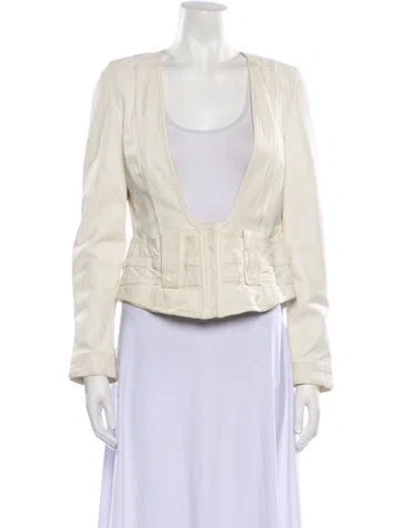 Pre-owned Chloé Vintage 2004 Jacket In Neutral